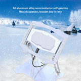 Foldable Tablet Cooling Stand Dual-core Semiconductor Cooling Bracket Portable Height Adjustable Radiator
