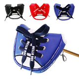 1 Pcs Golf Mallet Putter Cover Headcover Magnet Closed PU Leather Waterproof Shoe Styles Golf Club Head Covers