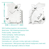 Steel Cam Type Gauge Compact Clear Reading Portable Welding Seam Gauge for Weld