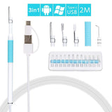 3In1 Endoscope Digital Led Otoscope Ear Camera Scope Earwax Removal Kit Electronic Mini Endoscopic Camera