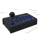 Wired 7 in 1 Arcade Fighting Rocker Console Game Controller for Switch / PS4 / PS3 / Xbox / PC / Tp4-1886