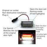 2PCS LED Car Door Flash Light Canbus For TOYOTA Alphard Vellfire Estima LEXUS car door lights