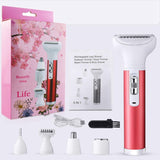 5 In 1 Face Facial Body Hair Removal Lady Shaver Epilator Female Shaving Machine Electric Trimmer Bikini Depilatory
