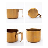 Camping Coffee Cup Outdoor Travel Cup Cookware Quality Portable Travel Stainless Steel Coffee Cups Picnic Hiking Tea Mug Cup