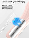 New Sonic Facial Cleansing Brush for Deep Cleaning Blackhead Remover Warm Massage Silicone Skin Wash Machine with Magnet Charger