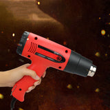 2000W 220V EU Industrial Electric Hot Air Gun Thermoregulator Heat Guns LCD Display Shrink Wrapping Thermal power tool