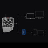 Portable Single Hand Mechanical Gaming Keyboard 35 Keys Mini Keypad for Game