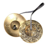 1 Pair Yoga Cymbal Bell Cymbals Brass Chimes Tibetan Tingsha Meditation Handcrafted Cymbal Bell Yoga Accessories Instrument
