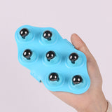 Multifunctional seven bead massage brush ball five elements meridian brush body beauty thin leg lymph dredge massager brush