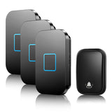 FA88 No Battery Required Wireless Doorbell 150M Remote Smart Home Self-powered Button Calling Bell US EU UK Plug 60 Chimes