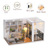 New Year Christmas Gifts Doll House DIY Miniature Dollhouse Toy Furnitures CasaDolls Houses Toys For Childred Birthday GiftsZ007