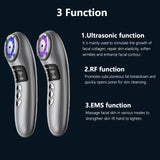 Mini HIFU Radio Frequency Ultrasonic Machine EMS Microcurrent Facial Lifting Firming Skin Care Anti-wrinkle Tool LED Therapy
