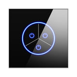 10A Wifi Smart Switch Wireless Wall Glasses Panel Touch Sensor Bluetooth Switch Voice Control Wall Power Switch for Smart Home
