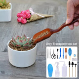 16pcs/set Shovel Home Outdoor Garden Watering Bottle Scissors Landscape Succulent Planting Transplanting Tool Set DIY Sowing
