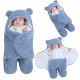 Soft Newborn Baby Wrap Blankets Baby Sleeping Bag Envelope For Newborn Sleepsack 100% Cotton thicken Cocoon for baby 0-9 Months