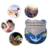 CEGA 17-Key / 21-Key Acrylic Kalimba Piano Finger Mbira with EVA Bag/Tuning Hammer/Sticker/Cleaning Cloth Musical Gift for Kids