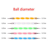 20PC Mandala Dotting Pen Tools Set Mandala Stencil Ball Stylus Paint Tray Nail Art Painting Rocks Dot Kit Craft Coloring Drawing