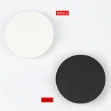 Round Led Wall Light Modern Touch Switch For Living Room Bedroom Decoration Black White Wall Sconce Indoor Lighting Lamp Shade