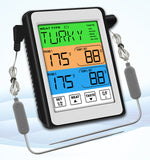 Dual Probes Digital Outdoor Meat Thermometer Cooking BBQ Oven Thermometer with Big LCD Screen For Kitchen