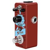 Stax Guitar Distortion Pedal Bluesy Style Pedal Vintage Vacuum Tube Amplifier Wide Range Frequency Response with True B