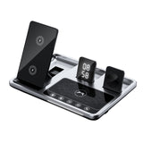 R11 4 in 1 Wireless Fast Charging Stand Replacement for iWatch Airpods Pro 12/13/Pro/Samsung Wireless Charging Pad
