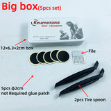 Bike Bicycle Cycling Tire Repair Kit Tool Set Inner Tube Patching Tyre Filler Glue Free Cold Patch Sealant Fix Portable Tirefit