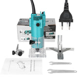 450W Hand Woodworking Electric Trimming Machine Electromechanical Wood Milling Engraving Slotting Brush Motor Wood Router Tool