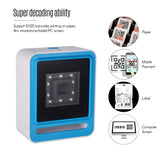 Aibecy Hands-free USB Wired 1D 2D QR Barcoder Scanner Desktop Omnidirectional Bar Code Reader Platform with Top Trigger Button