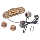 3-string Maple Cigar Box Guitar Pickup Wired with Volume and Tone