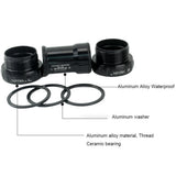 New MTB Bicycle Hollow Bottom Bracket Axis BB Cycling Aluminum Alloy Bike Waterproof BSA 68/73mm Crank Set Axis Parts