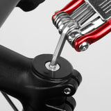 10 in 1 Multifunctional Bicycle Tire Repair Tools Kit Folding Multitool with Screwdriver Riding Cycling Equipment