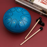 muslady 8 Notes C-key 6-inch Mini Steel Tongue Drum Hand Pan Drum Percussion Instrument with Drumsticks steel drum Kit