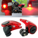 Mountain Bike Highway Safety Riding Bike LED Warning Light Folding Bike V Word Brakes Automatic Control Bicycle Lights