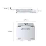 Free Lift Notebook Heighten Holder Laptop Stand Height Adjustable Desktop Sofa Bed Laptop/ tablet Stand Aluminum for Macbook Pro