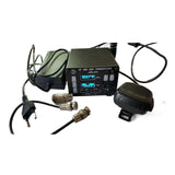 USDX SDR Transceiver All Mode 8 Band HF Ham Radio QRP CW Transceiver Built-In ATU-100 Antenna Tuner Dual OLED(EU Plug)