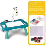 Kid Led Projector Drawing Table Portable Painting Desk Arts Projector Board Cartoon Boy Girl Baby Drawing Tool Educational Toy