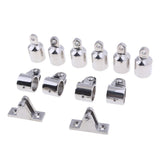 13pcs Stainless Steel 3-Bow 1'' Bimini  Fittings Marine Hardware