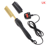 80W Comb Straightener  Electric Hair Straightener Hair Curler Wet Dry Use Hair Curler Flat Irons Hot Heating Comb For Hair