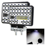 2Pcs Car Led Work Light 60W Highlight Off-road Vehicle Roof Searchlight Maintenance Auxiliary Light 12-80V Waterproof Light Bar
