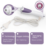 RF EMS Facial Oxygen Injection Machine Microcurrent Face Lifting Red Light Warm Wrinkle Removal Anti-Aging Beauty Device VIPLINK