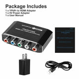 HDMI-compatible 4K 60Hz Video Audio Converter Adapter For DVD PSP Xbox PS2 to HDTV Monitor 5RCA RGB To HDMI-compatible