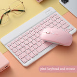 Rechargeable Universal 10 Inch Wireless Bluetooth Keyboard Mouse Set for IPad Iphone MAC Android Phone Samsung Tablet Windows