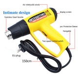 2000W 220V EU Industrial Electric Hot Air Gun Thermoregulator Heat Guns LCD Display Shrink Wrapping Thermal  power tool