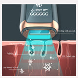 5 Gear Freezing Piont IPL Hair Removal Laser Epilator 999999 Flashes Pulsed Light Depilator Painless Electric Epilator Machine