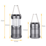 30LED Emergency Light Portable Lantern Tent Lamp Waterproof Camping Light Powered By 3*AA Battery  Working Lighting Flashlight