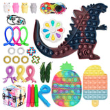 Fidget Anti stres Toy Set popetes Bubble Anti-stress Fidget Toys Kit Autism Relief Anxiety Sensory Pushs Bubble Fidget Toys Pack