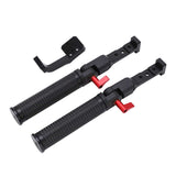 Gimbal Dual Handle Grip Dual Handle Gimbal Grip Scratch Proof Anti Slip with 1/4 Inch Screw Hole Cold Shoe Mount for RS2 Gimbal