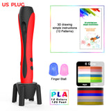 Student 3D Printing Pen Smart Graffiti Pen Three-dimensional Painting Pen Charging 3D Creative Children Men and Women Gifts