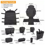 Universal Front Seat Cover Case Storage Bags Tactical Seat Cover For Jeep Wrangler CJ YJ LJ JK JL Storage Bags Molle Pal Po P9E0