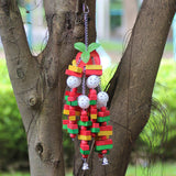 1pc Pet Parrot Toys Wooden Durable Birds Chew Toys  Large Colorful Toys for Parrot Macaw Pet Bird Swing Toy Pets Accessories